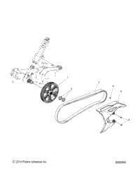 Drive Train, Driven Sprocket, Belt & Guard All Options