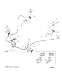 Chassis, Hood Hinge Cable Asm. All Options