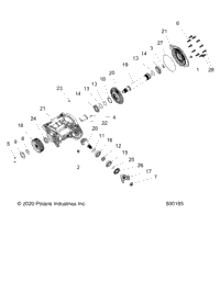 Drive Train, Right Angle Gearcase Asm. 1333968