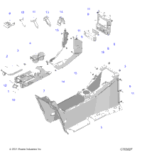 Body, Center Console T24aarhd/Gd
