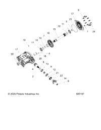 Drive Train, Right Angle Gearcase Asm. T23aafgb/Hb/Pgd/Hd/Rgb/Hb All Options