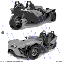 Body, Decals And Badges Body, Dash Asm. T23aargb/Hb All Options (900595)