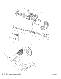 Brakes, Caliper, Rear All Options