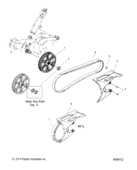 Drive Train, Driven Sprocket, Belt & Guard All Options