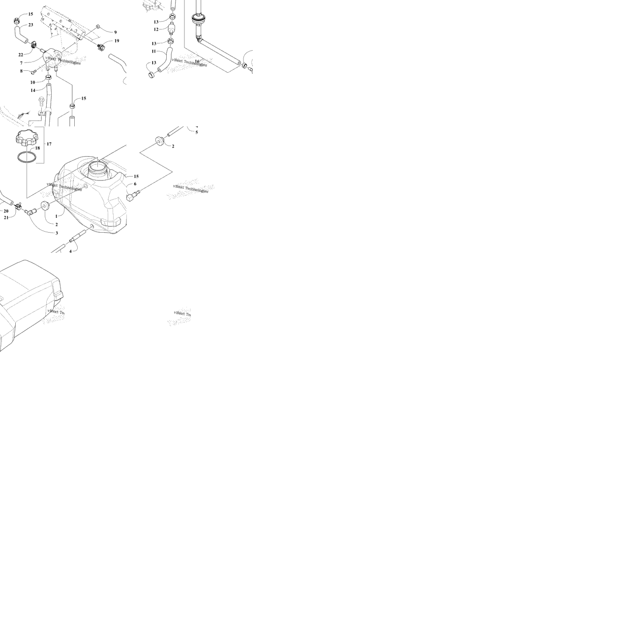 Gas Tank And Fuel Pump Assemblies