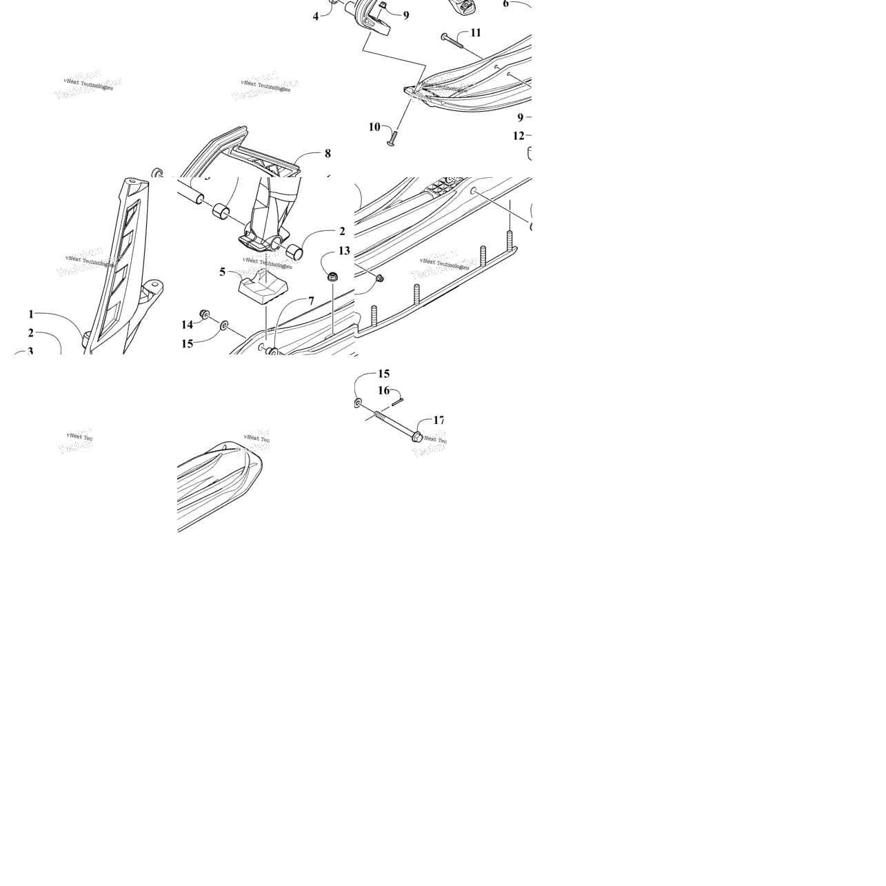 Ski And Spindle Assembly