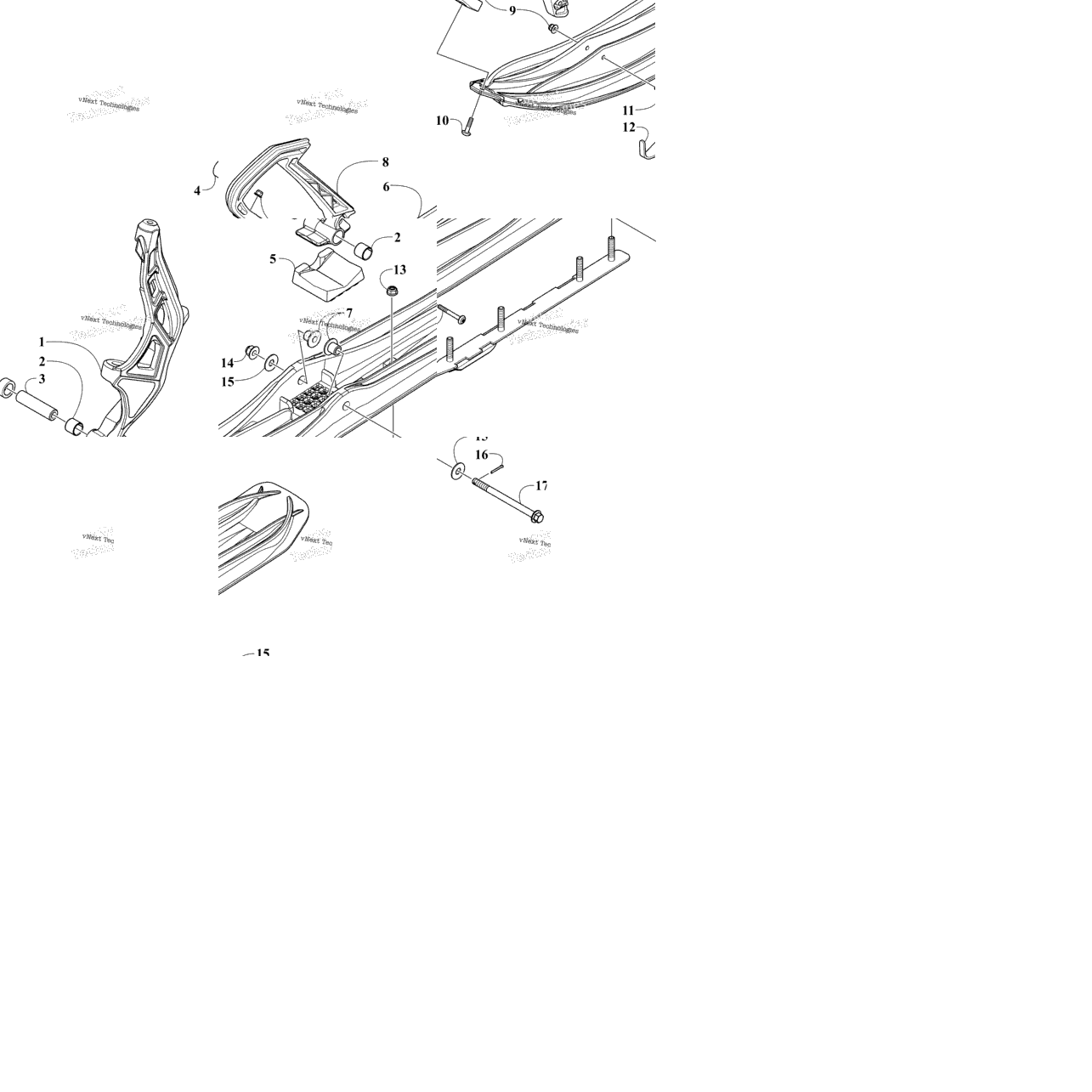 Ski And Spindle Assembly