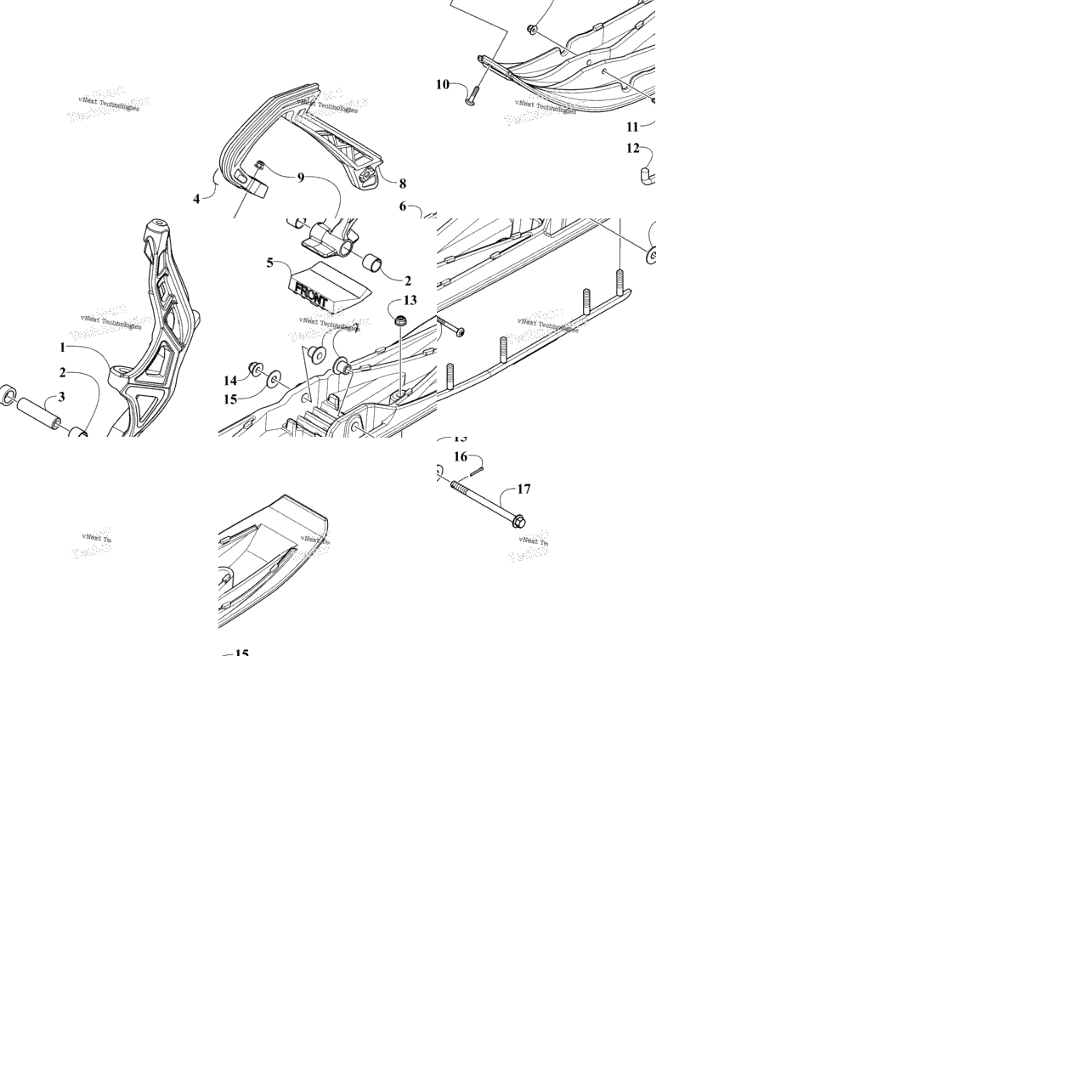 Ski And Spindle Assembly