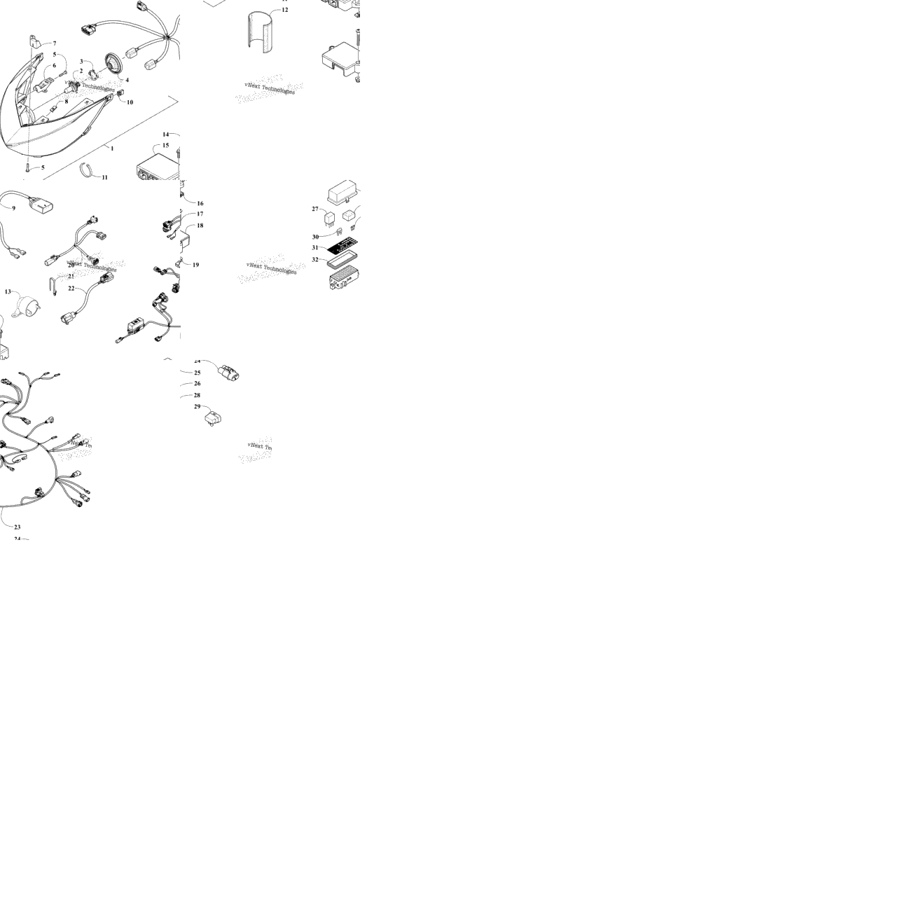 Headlight And Wiring Assemblies