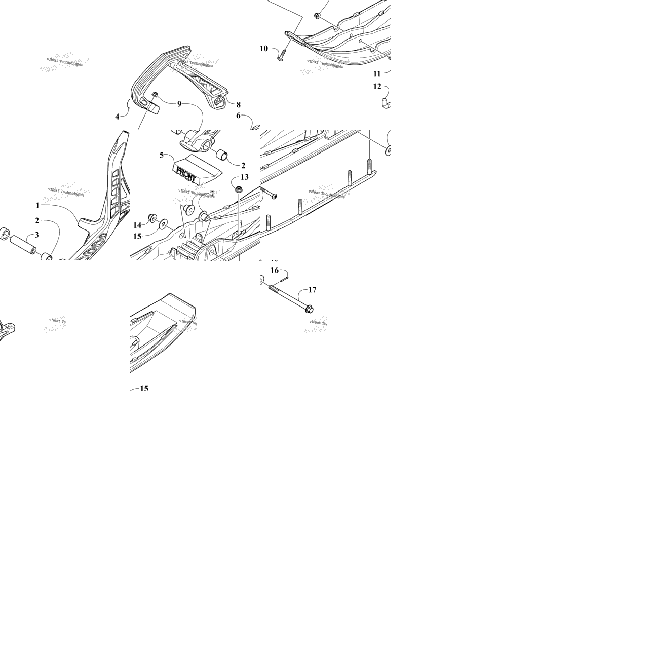 Ski And Spindle Assembly