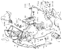Front Frame, Belly Pan And Footrest Assembly