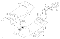 Gas Tank, Seat, And Taillight Assembly