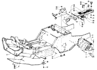 Front Frame, Footrest, And Clutch Shield Assembly