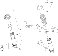 Rear Suspension Front Arm Shock Absorber
