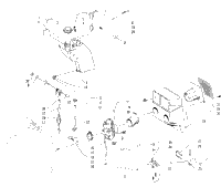 Oil Tank, Carburetor, Fuel Pump, And Silencer