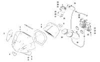 Air Silencer, Carburetor, And Fuel Pump Assembly