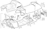 Gas Tank, Seat, And Taillight Assembly