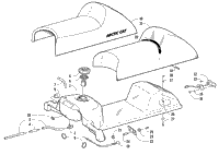 Gas Tank, Seat, And Taillight Assembly