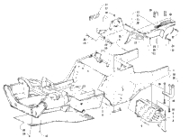Front Frame, Footrest, And Guard Assembly