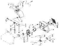 Oil Tank, Carburetor, Fuel Pump, And Silencer