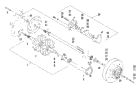 Drive Train Shafts And Brake Assemblies