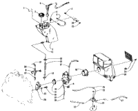 Oil Tank, Carburetor, Fuel Pump, And Silencer