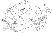Gas Tank, Seat, And Taillight Assembly