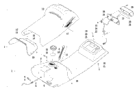 Gas Tank, Seat, And Taillight Assembly