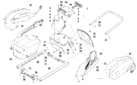 Rear Bumper, Rack Rail, Snowflap, And Taillight Assembly