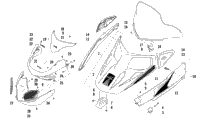 Hood, Windshield, And Front Bumber Assembly