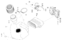 Air Silencer, Carburetor, And Fuel Pump Assembly