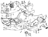 Front Frame, Belly Pan And Footrest Assembly