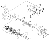 Drive Train Shafts And Brake Assemblies