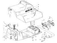 Gas Tank, Seat, And Taillight Assembly