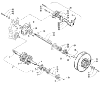 Drive Train Shafts And Brake Assemblies