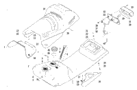 Gas Tank, Seat, And Taillight Assembly