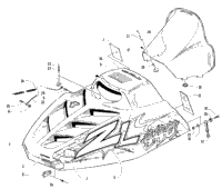Hood And Windshield Assembly