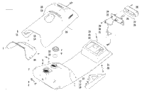 Gas Tank, Seat, And Taillight Assembly