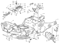 Front Frame, Footrest, And Guard Assembly