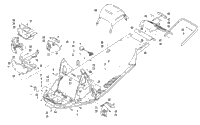 Chassis, Rear Bumper, And Snowflap Assembly