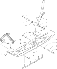 Ski And Spindle Assembly