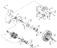 Drive Train Shafts And Brake Assemblies