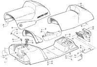 Gas Tank, Seat, And Taillight Assembly