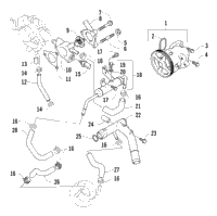 Water Pump And Thermostat Assemblies