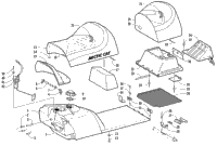 Gas Tank, Seat, And Fuel Sensor Assembly