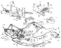 Front Frame, Belly Pan And Footrest Assembly