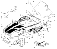 Hood And Windshield Assembly