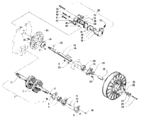 Drive Train Shafts And Brake Assemblies