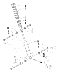 Front Suspension Shock Absorber Assembly