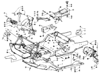 Front Frame, Belly Pan And Footrest Assembly